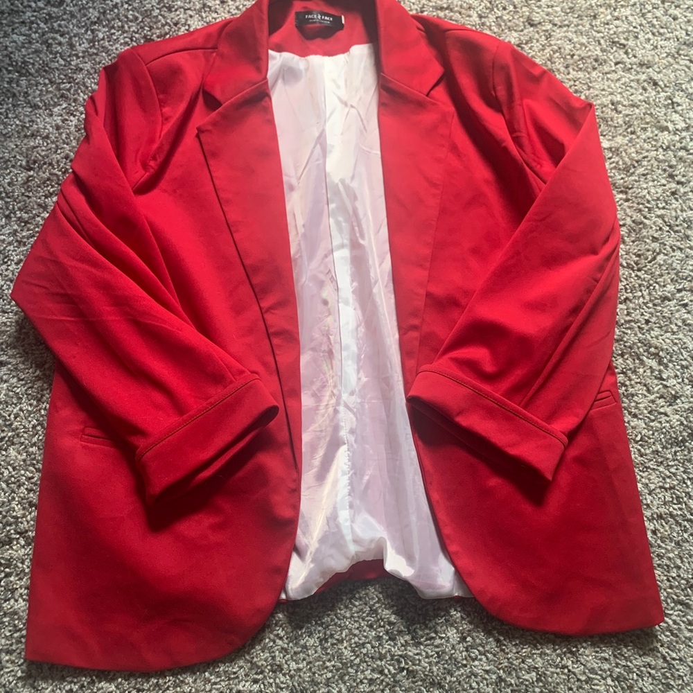 Red Women's Blazer